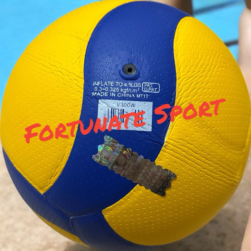 Awet Bola Voli Mikasa V300W Bintik Bagus (Free Jaring Dan Pentil Bola)