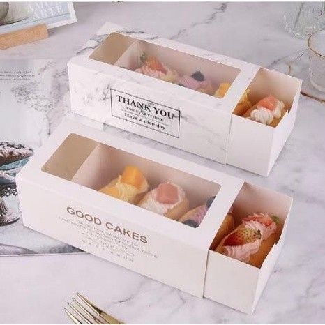 Dus Kotak Box Donat Bomboloni Brownis Donut Kardus Kemasan Makanan