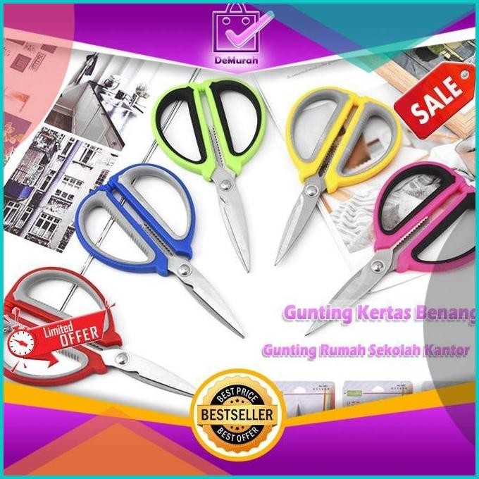 

A030 Gunting Kertas Kain Benang Gunting Rumah Sekolah Kantor Scissors