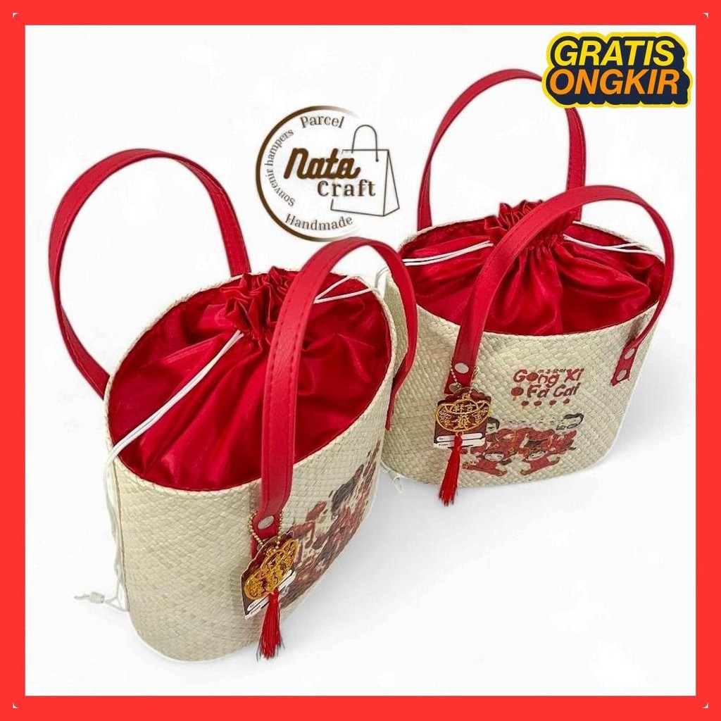 

Natacraft-Tas Anyaman Imlek Decoupage Tas Hampers Imlek Tas Souvenir Imlek Goodie Bag Imlek Premium Stock