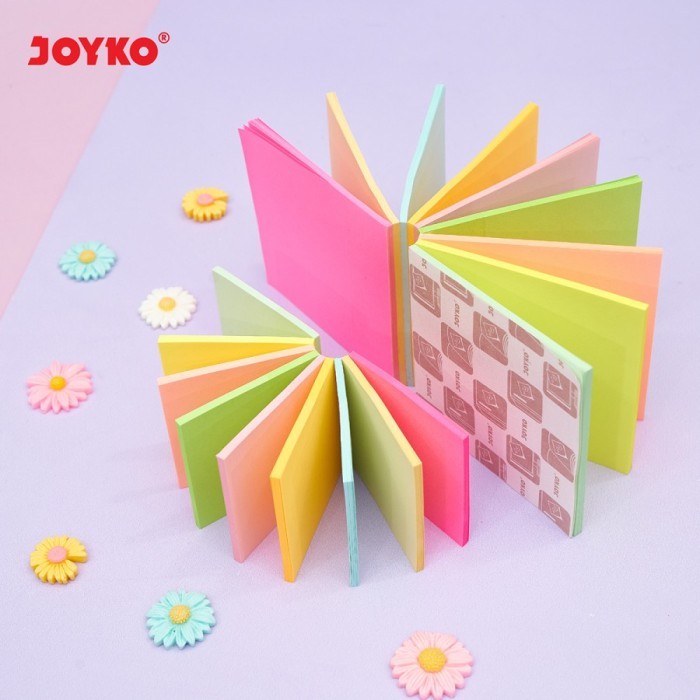 

Memo Stick Kertas Memo Tempel Sticky Note Joyko Mms-3 Memo 9 Warna 225 Lembar