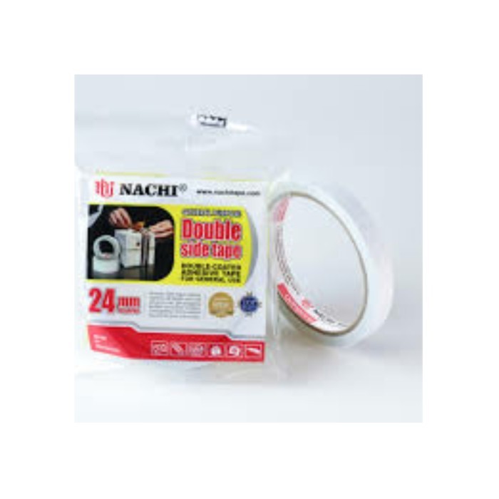 

Double Tape Perekat 2 Sisi Nachi 24Mm X 10 Yard