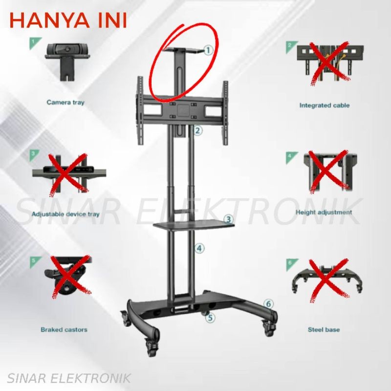 CAMERA TRAY FOR NB AVA1500 LENGKAP 1 SET BAUT ORIGINAL