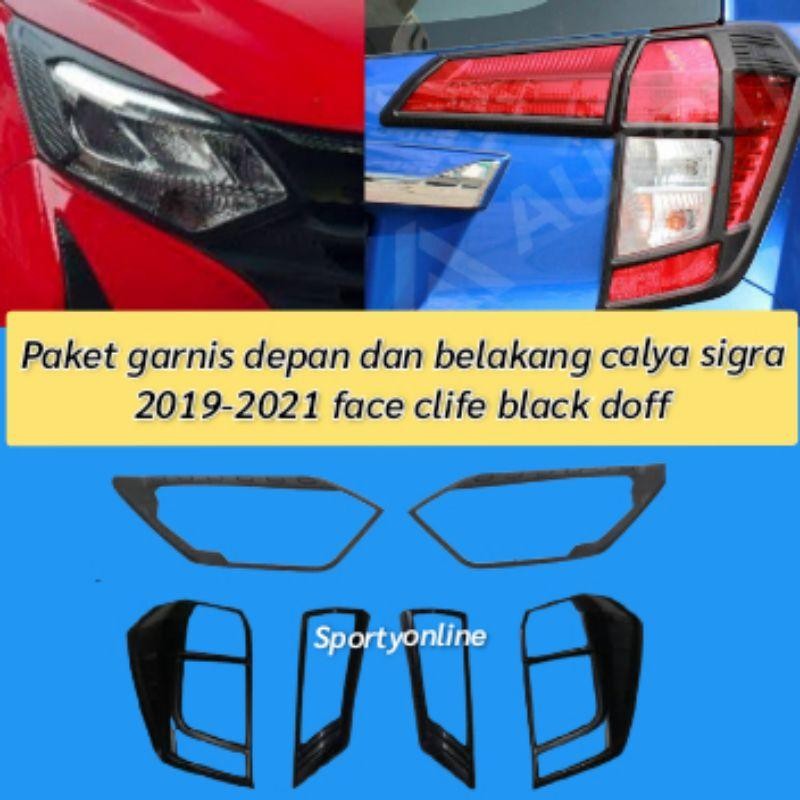 Garnis Depan Dan Belakang Calya Sigra Face Clife 2019-2022 Black Doff
