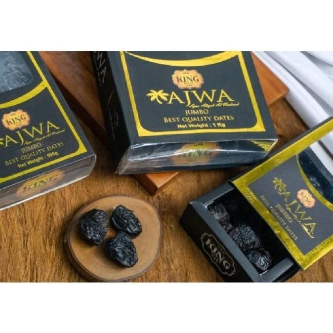 

Baru Kurma Dates King Ajwa 1Kg | King Ajwa Al Madinah | Kurma King Ajwa 1Kg