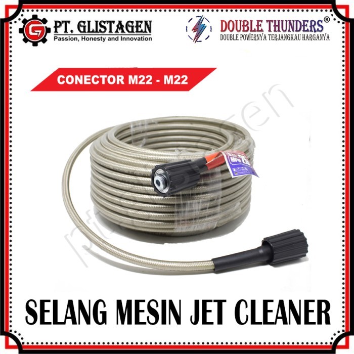 Selang Steam Jet Cleaner High Pressure Hose Conector Besar M22 x M22