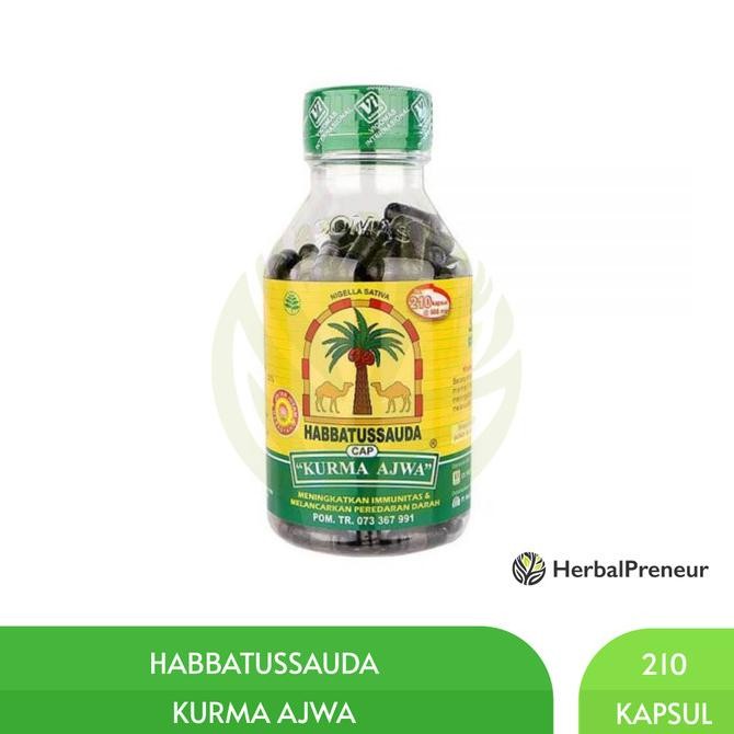

Baru Habbatussauda "Kurma Ajwa" 210 Kapsul