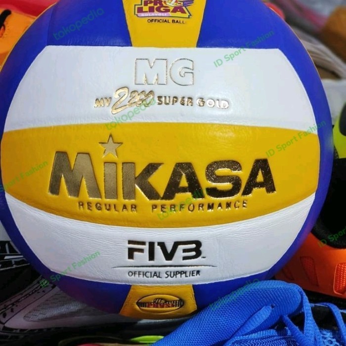 Murah ORIGINAL Bola Voli Mikasa MV 2200 Super Gold Japan 2200Z Poli Volly Non COD