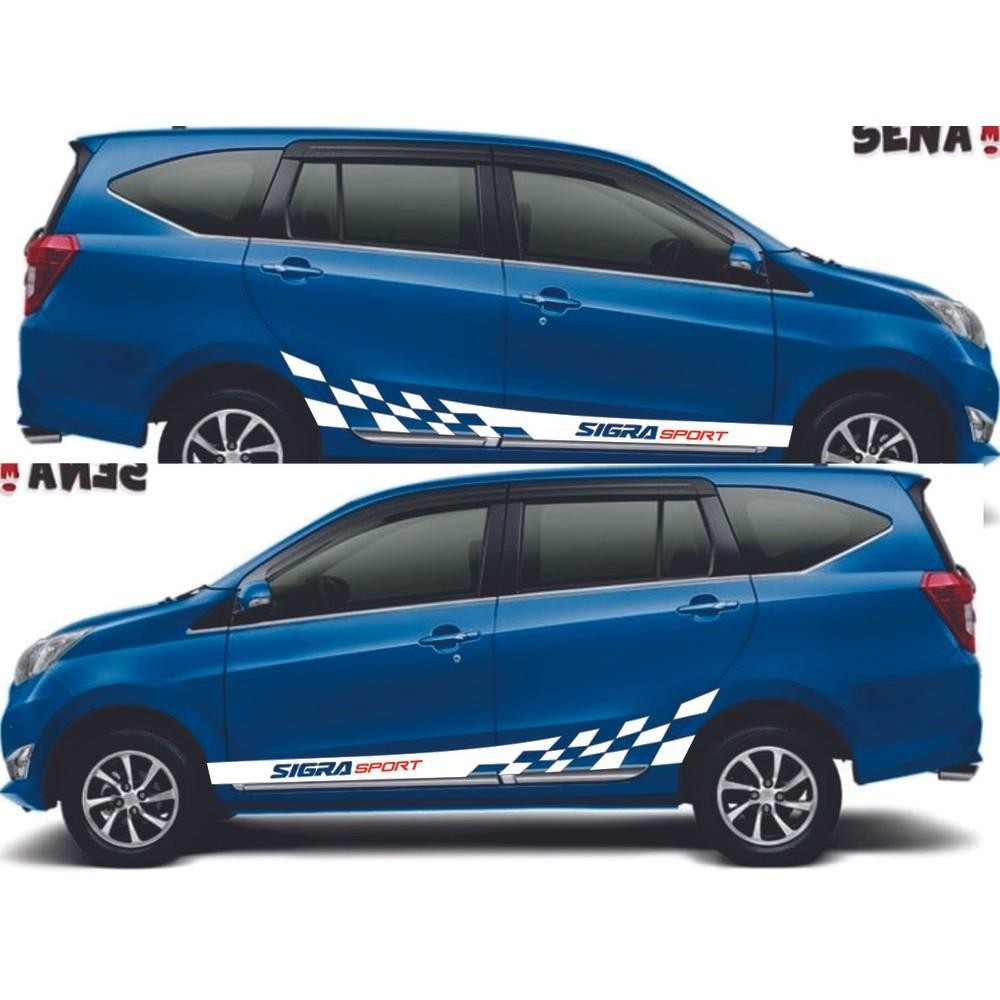 Promo Stiker Stripe Mobil Sigra Cutting Stiker Sigra Sport