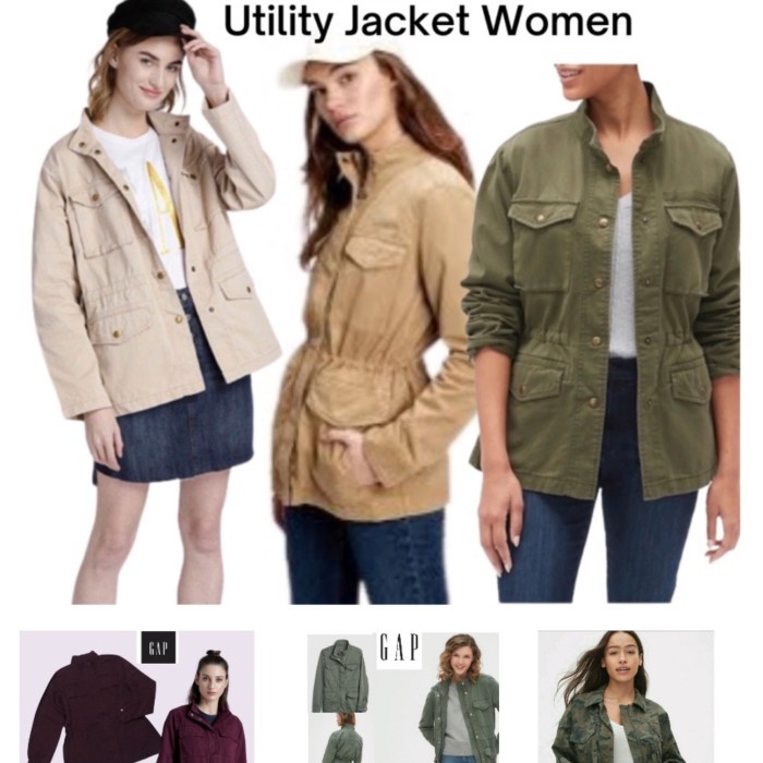 Murah Jacket GAP Utility Jacket Parca Casual Branded Original Non COD