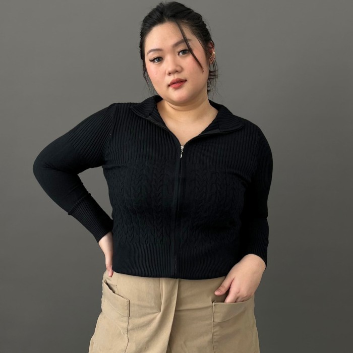 Murah Jaket Wanita Knit Rajut Premium Import Non COD