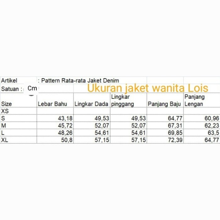 Murah Jaket jeans wanita Original Lois WJF130 Non COD