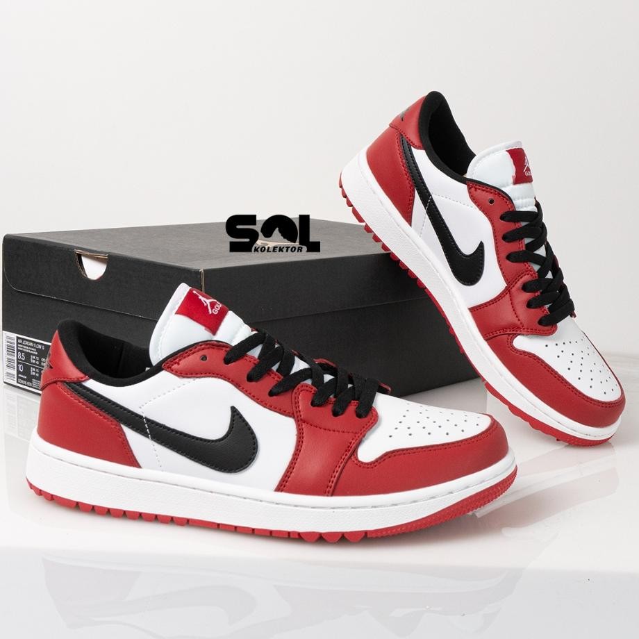 andr sepatu pria nike air jordan 1 retro low golf chicago - 14345
