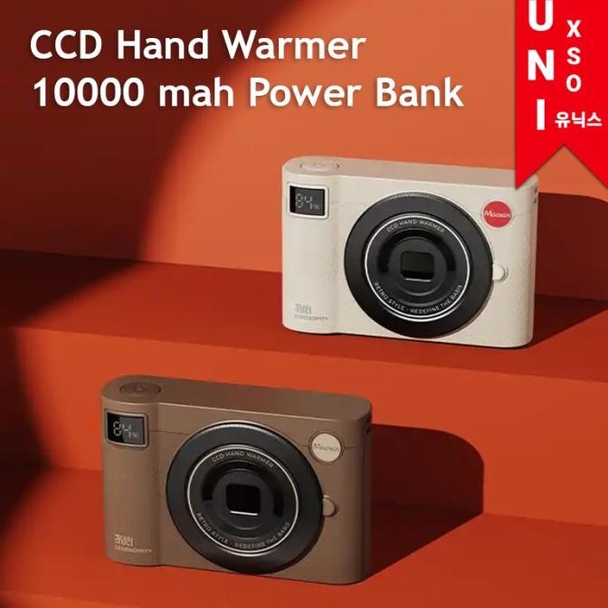 TERMURAH - Unixso CCD Camera Powerbank 10000 mah Portable Travel Safe Hand Warmer