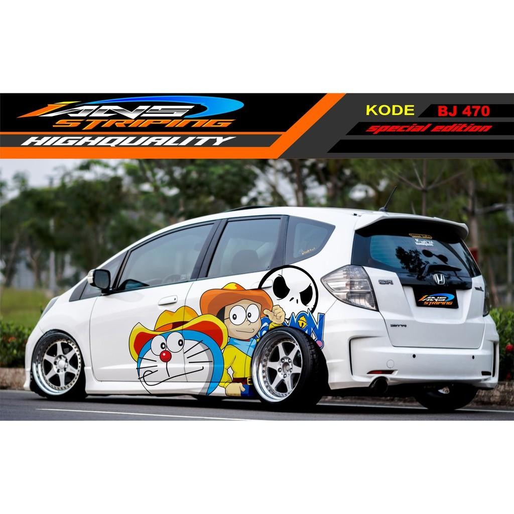 Sticker Mobil Jazz, Jes ,Agya, Brio, Sigra, Yaris / Decal Sticker Mobil Doraemon / Stiker Doraemon