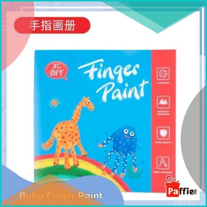 Buku Finger Paint Hand Painting Anak Seni Edukasi Drawing Montessori A