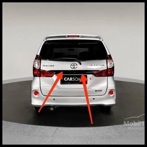 TERMURAH TRUNKLID LIS LIST BAGASI BLACK CHROME AVANZA VELOZ 2016-2018 ORIGINAL 