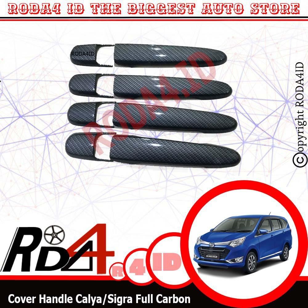 Cover Handle Pegangan Pintu Calya Sigra Full Carbon