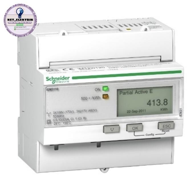 Kwh Meter 3Phase 3110 Schneider