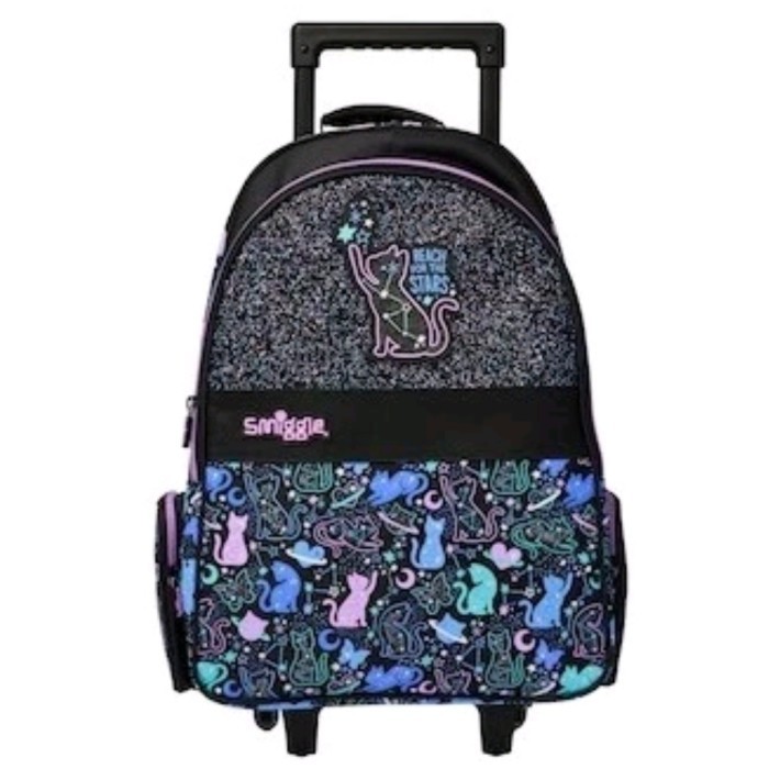 TERBARU Smiggle Wild Side Starry Kitty Cat Backpack, Botol, Lunch Bag, Pcase