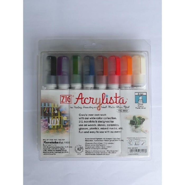 

TERBARU ZIG KURETAKE ACRYLISTA Chisel 4 color set CHIC & MODERN PAC-50/8V Best BISA GRAB!