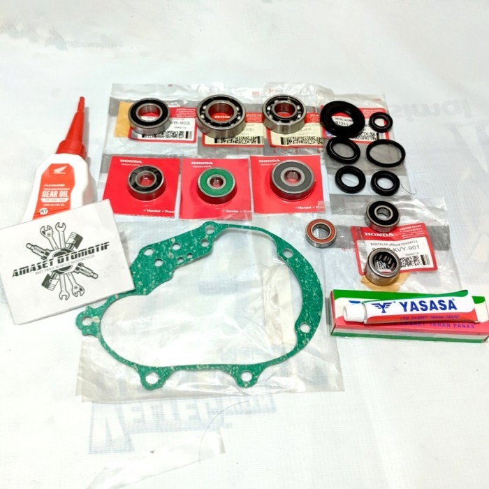 TERBARU Komplit Bearing Rasio Vario 125 Vario 150 PCX 125 Plus Seal Oli Gardan