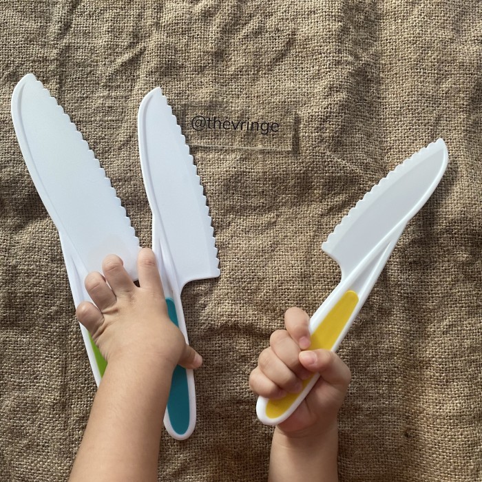 Pisau Anak Set Isi 3 Kids Knives / Plastic Knife Pisau Dapur Anak