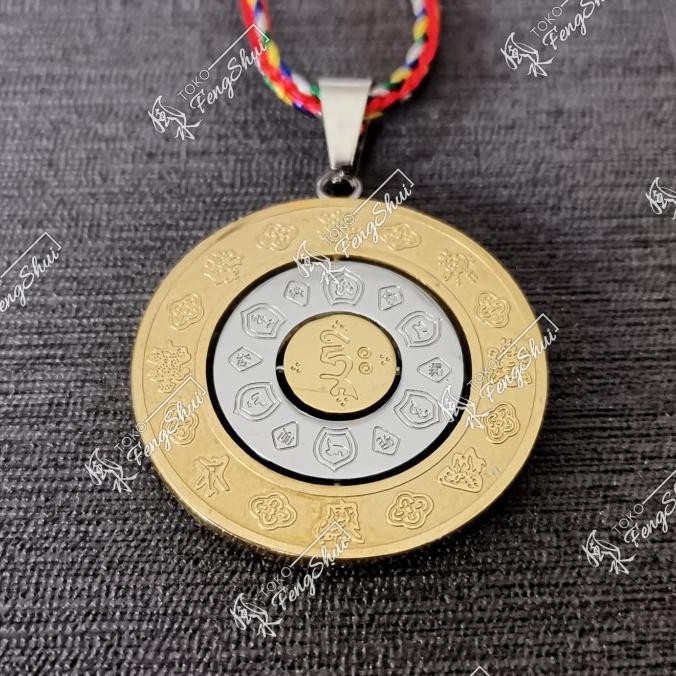 @#@#@#] Kalung Titanium Doa Astamanggala Om Mani Padme Hum Premium Quality