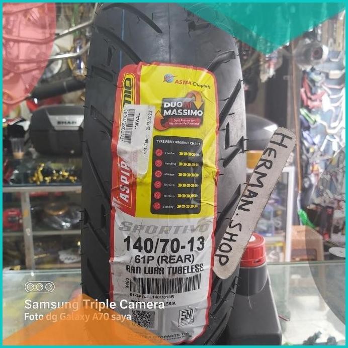 Ban aspira 140/70-13 sportivo / Ban aspira sportivo 140/70-13 07D35Z4
