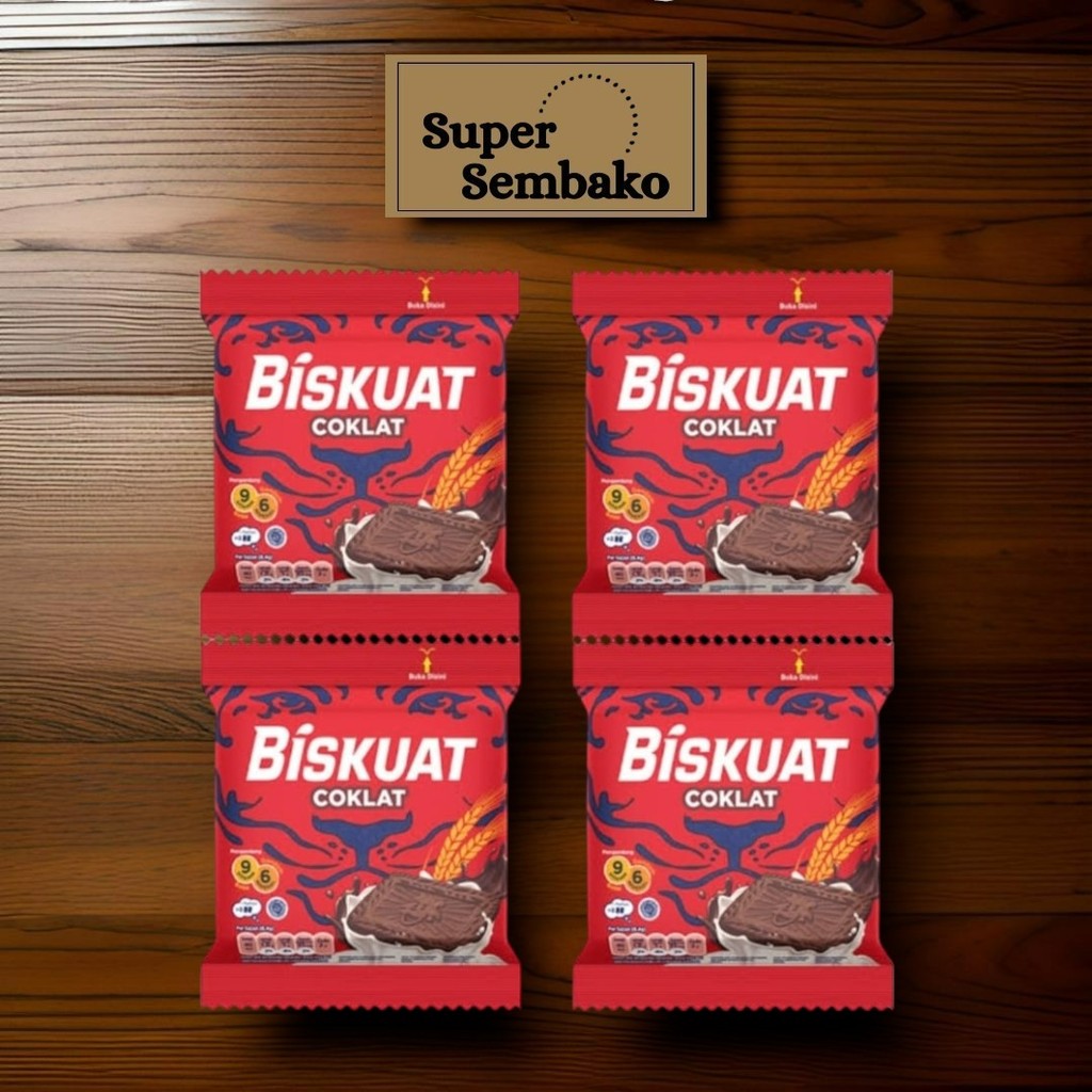 

SNACK BISKUIT GANDUM BISKUAT COKLAT SUSU 8.5g RENCENG ISI 20 PCS BUNGKUS