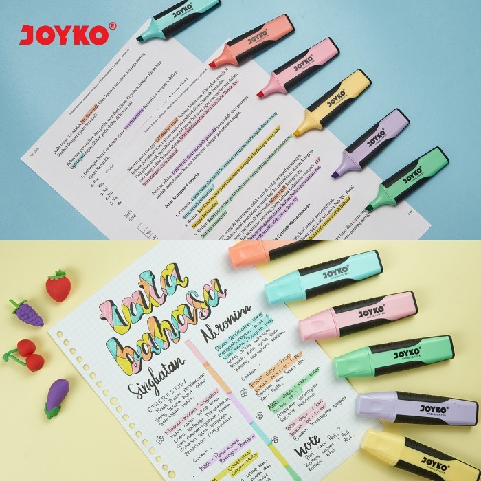 

Joyko Highlighter Pastel Neon Colour / Penanda Joyko Warna Pastel Neon