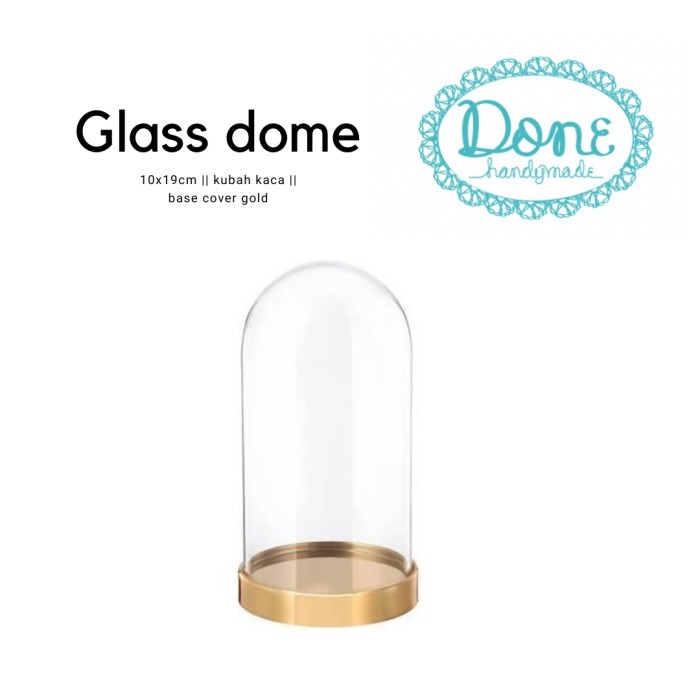 PROMO Large glass dome kubah kaca besar preserved flower enchanted rose
