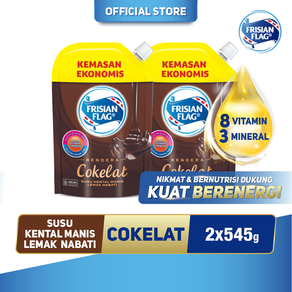 

Frisian Flag Kental Manis Cokelat Pouch 545gr x 2 Pcs