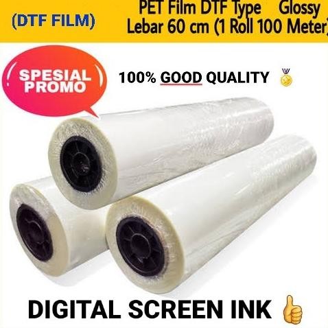 HARGA DISC - pet film dtf roll direct transfer film print dtf