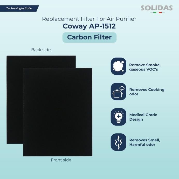 Coway Air Purifier Filter AP-1512 - HEPA + Carbon Replacement