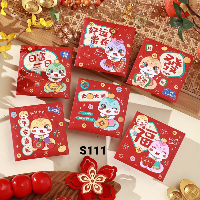 

Imlek Angpao Imlek Pendek Motif Lucu Isi 6 lbr - S111 !NEW