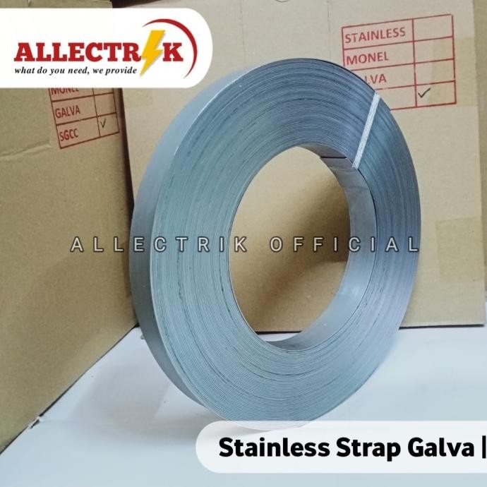 

Promo Strapping Band Stainless Steel - SGCC / Stainless Biasa COD
