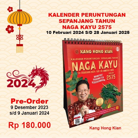 

Imlek Buku - Kalender Peruntungan Sepanjang Tahun Naga Kayu 2024 Imlek 2575 - Kalender Naga !NEW