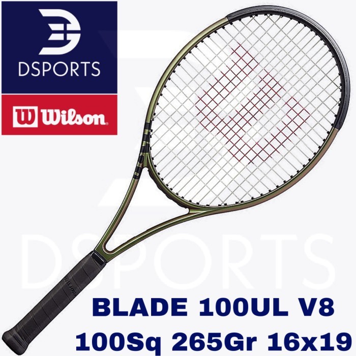 Murah Wilson Blade 100UL V8 265 gr 100 UL ( Racket Tennis Tenis Raket ) ORI Non COD