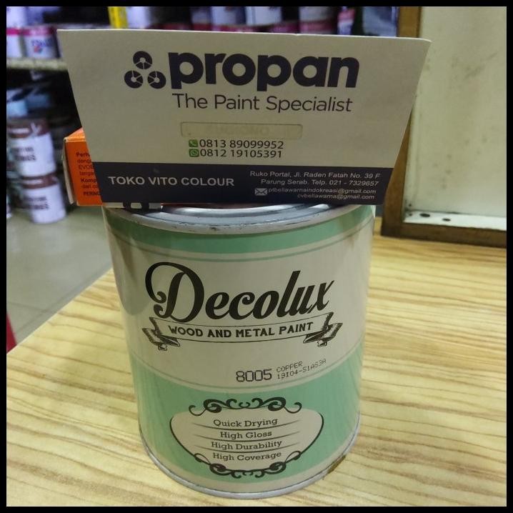 

DISKON CAT MINYAK DECOLUX 8005 COPPER !!