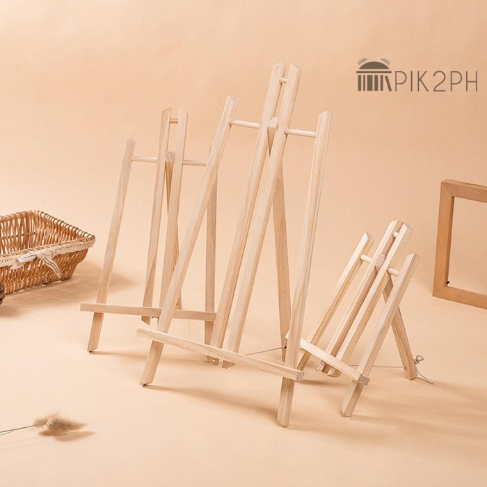 TERBARU Stand Display Lukisan Mini Portable Adjustable Bahan Kayu Untuk Anak