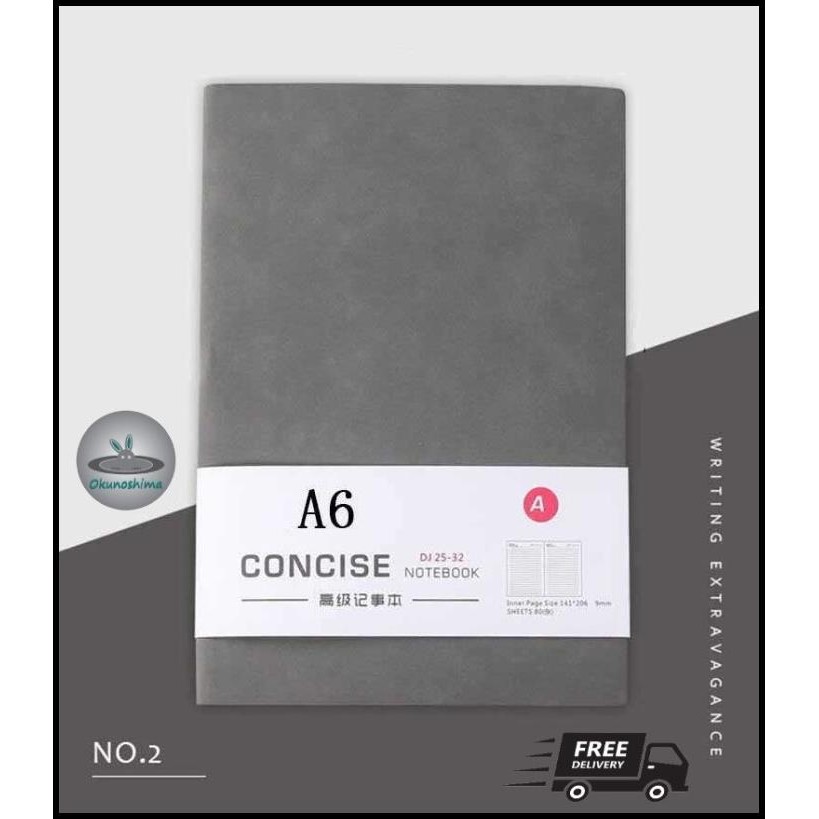 

Pu Leather Notebook Journal Buku Catatan Jurnal Harian A6 80 Lembar