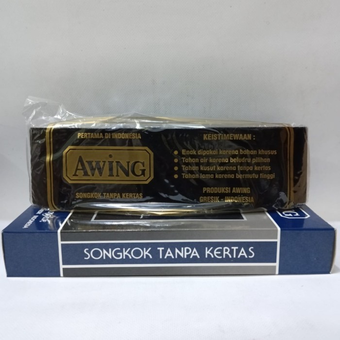 Peci Awing AC Hitam Original Songkok Tanpa Kertas Songkok Awing Asli