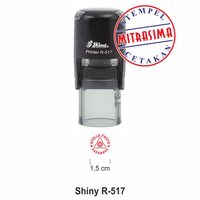 

Stempel shiny custom bentuk bulat