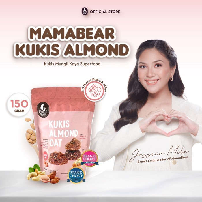 

MamaBear KUKIS ALMOND OAT Choco Chip KUKIS Booster Pelancar ASI