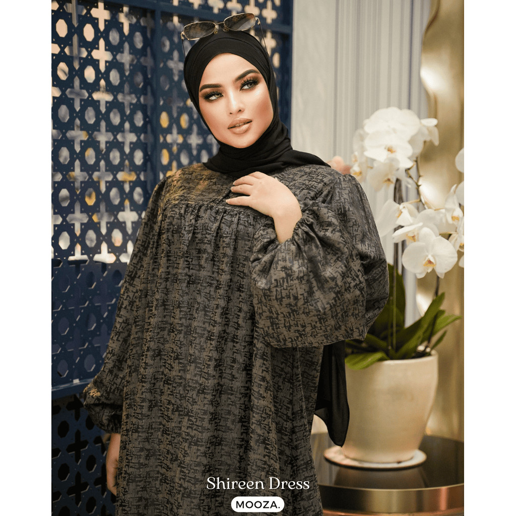 Shireen Dress Black | Baju Gamis Lebaran | Baju Gamis Wanita | Gaun Pesta Mewah Elegan