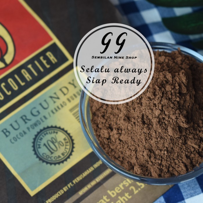 

BISA GOSEND 250 Gram Tulip BURGUNDY Pure Cocoa Powder Cokelat Coklat Bubuk 10% Fat