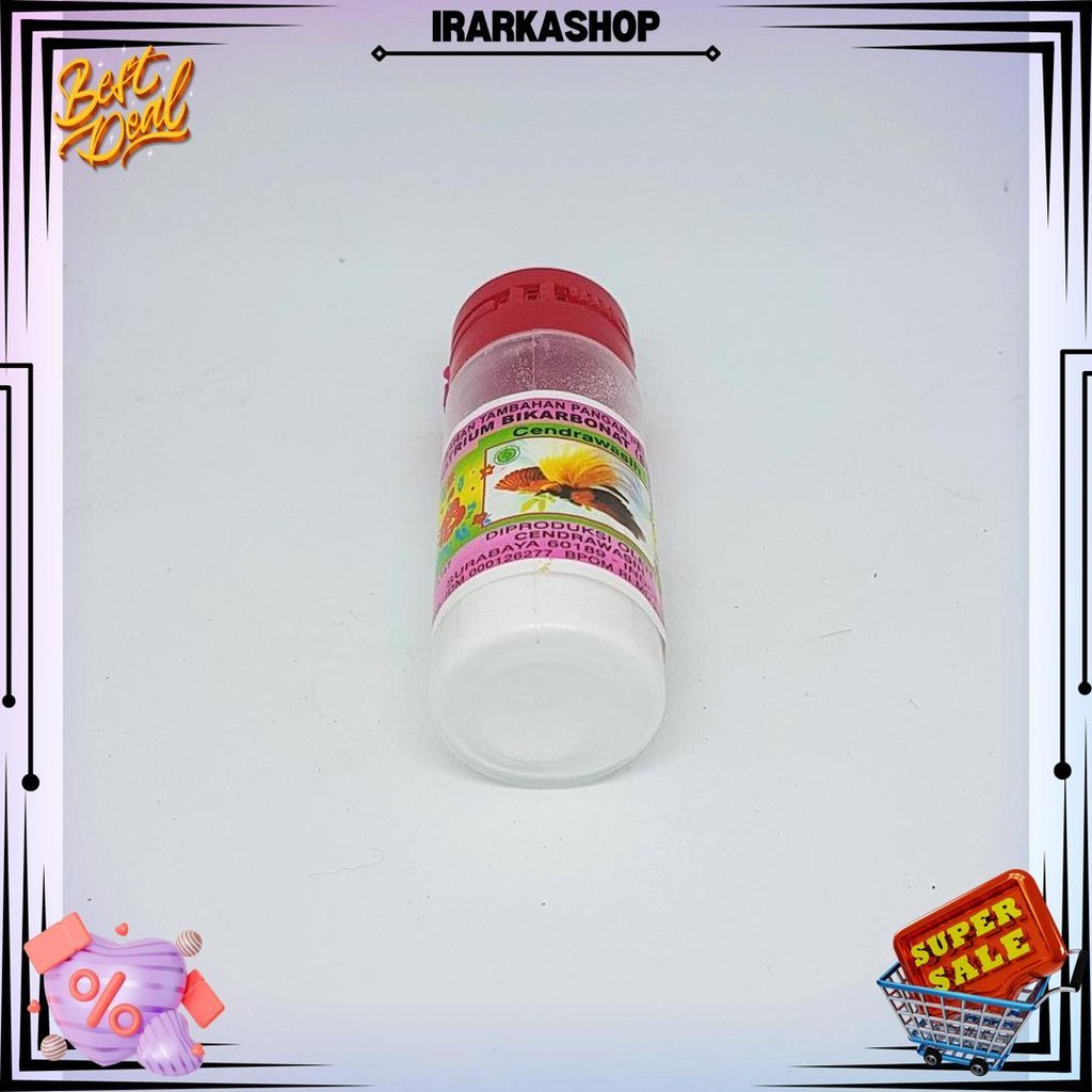 

Soda Kue Cap Cendrawasih 15Gr Bj Promo 1.1