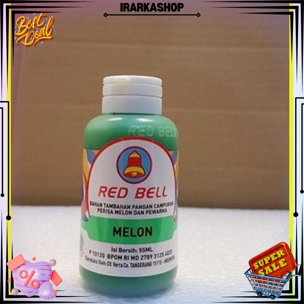 

Pewarna Dan Perisa Red Bell Rasa Melon 55Ml/Red Bell/Sumbo Red Bell Bj Cod