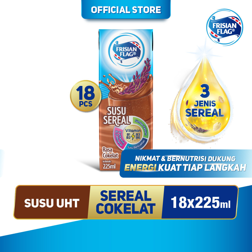 

Frisian Flag UHT Chocolate Cereal 225ml x18